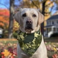 thumbnail image 2 of Dog Bandana 1 Pack,Green Brown Camo Forest Pattern Bandanas for Dogs,Cat Bandana,Small/ Large Dog Bandana 2 Size,Dog Bandanas, 2 of 6