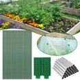 thumbnail image 3 of Greenhouse Hoops Frame Tunnel Kit 17 Inches Long Detachable Garden Hoops Rust-Free Fiberglass Garden Support Frame with 18 Clips for Netting Raised Beds Garden, 3 of 11