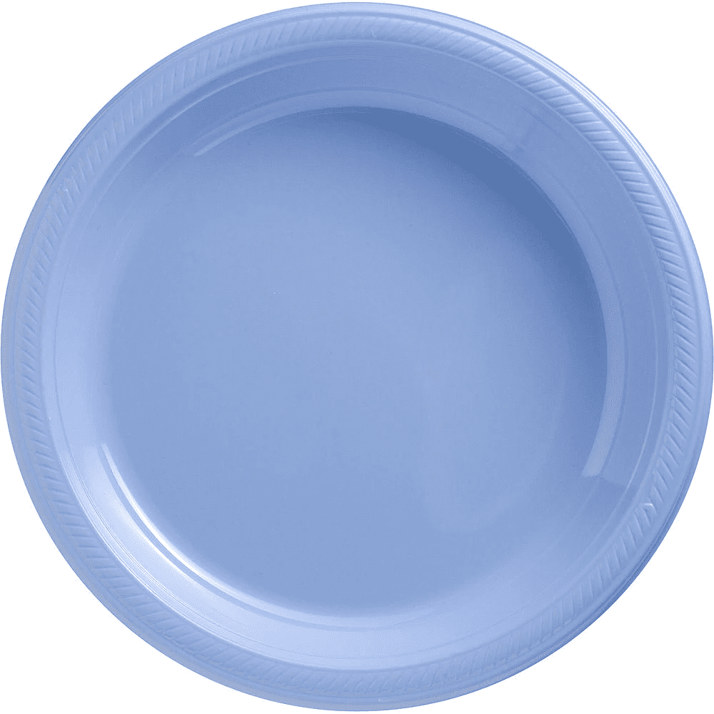 ELEGANI Pastel Baby Blue Color Theme Tableware for Special Occasions, Wedding, Parties