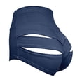thumbnail image 6 of felwors Women's High Waisted Cut Out Yoga Shorts Scrunch Booty Hot Pants Workout Lifting Shorts Navy for Size S, 6 of 8
