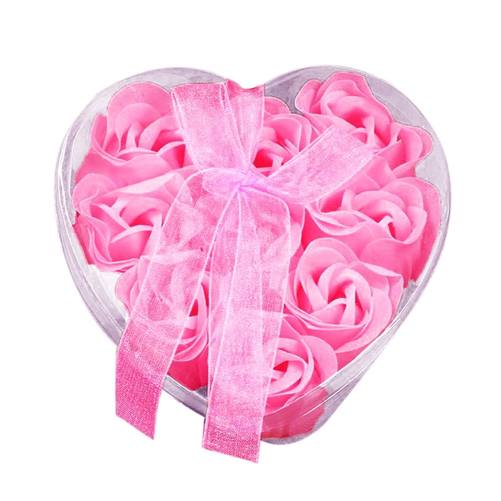 Heart Scented Bath Body Petal Rose Flower Soap Wedding Decoration Gift Best 