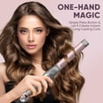 thumbnail image 6 of 3-in-1 Automatic Rotating Curling Iron & Thermal Brush Set with Interchangeable Ceramic Barrels, Heat-Up, 6 Heat Settings for All Hair Types, 6 of 6