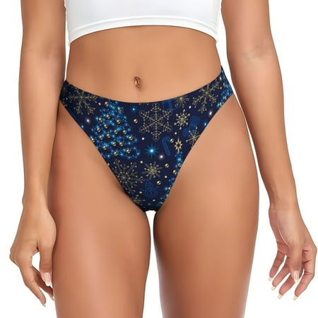 Naloa Christmas Tree Seamless Women Underwear Thongs No Show Ladies Thong  Panties Undies for Women-X-Small