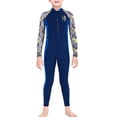 thumbnail image 1 of Trajes de buceo Secado rápido Niños para niños Mangas y pantalones de manga larga y pantalones Jumpsuit de carrocería de cuerpo completo para snorkeling Surfing Azul marino S seitruly OD003661-11, 1 of 7