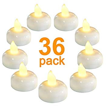 flickering flameless tealight floating