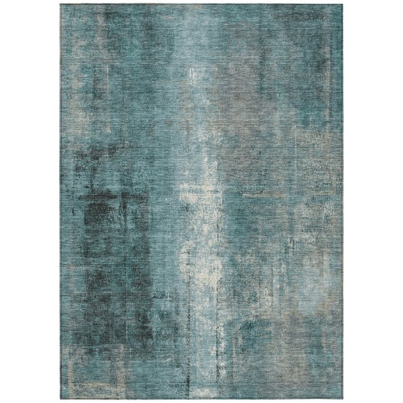 Dalyn Rugs Machine Washable Indoor/Outdoor Chantille Teal 2'6" x 3'10" Rug