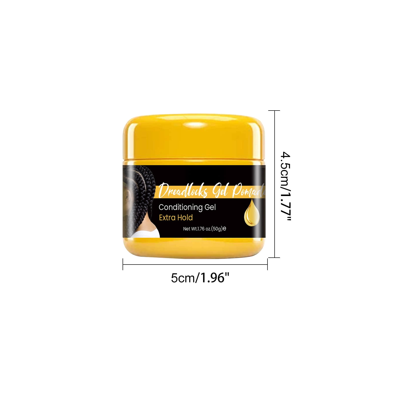Alvantor Dreadlocks Braiding Gel Wax with Long-Lasting Moisture and Anti-Frizz Shine, 1.76oz