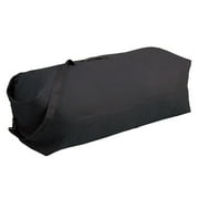 Stansport Top Load Canvas Deluxe Duffel Bag - Black Cotton, Adult
