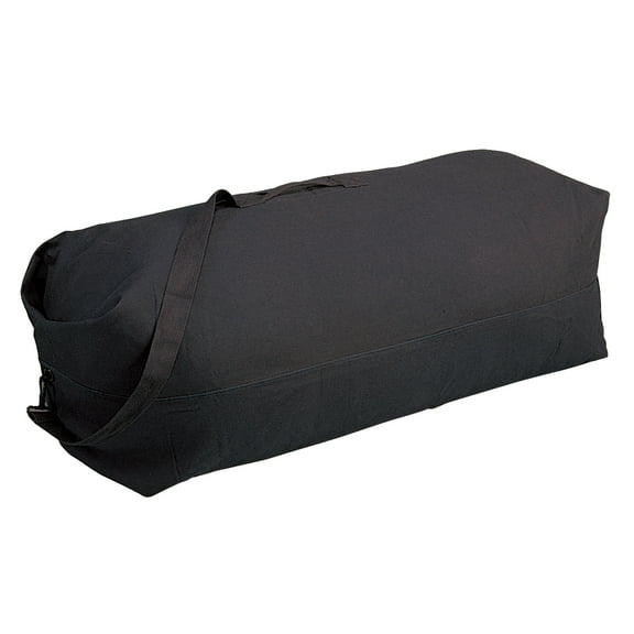 Stansport Top Load Canvas Deluxe Duffel Bag - Black, Adult