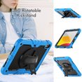 thumbnail image 4 of Case for iPad (A16) 11th Gen 2025/ iPad 10th Gen 10.9 Inch 2022 with Screen Protector, 360 Degree Rotating Kickstand Hand Strap Shockproof Cover with Shoulder Strap, Sky Blue, 4 of 7