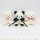 thumbnail image 3 of Llavero con forma de oso de peluche rizado de dibujos animados, colgante para bolso, carcasa creativa para teléfono móvil, accesorios de joyería, muñeca, 3 of 6