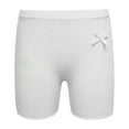 thumbnail image 2 of iixpin Toddler Girls Cotton Elastic Waistband Underwear Soft Shorts Kids Boxer Briefs Panties Bottoms Nightwear White 11-12, 2 of 6