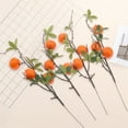 thumbnail image 4 of Artificial Orange Branches,Simulation Orange Branch,Bexikou 19.3 inch Simulation Orange Branches,Faux Fruit Picks Stems with Green Leaves for Vase Flower Arrangement Kitchen Party Table Home Decor, 4 of 7