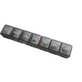 thumbnail image 5 of Extra Large Weekly Pill Organizer 2 Pcs, Daily Pill Cases For Pills/vitamin/fish Oil/supplements (black And White), 5 of 5