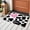 Black and Pink, variant on Area Rug for Living Room, Cow Printed Non-Slip Indoor Large Carpet for Bedroom/Dining Room, Modern Black Animals Textured Pink Love Heart Washable Low-Profile Rectangle Floor Runner Rugs - 5 x 7 Ft
