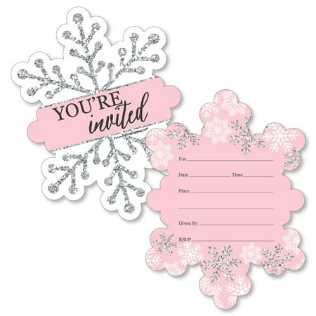 Snowflake Shaped Invitations 2