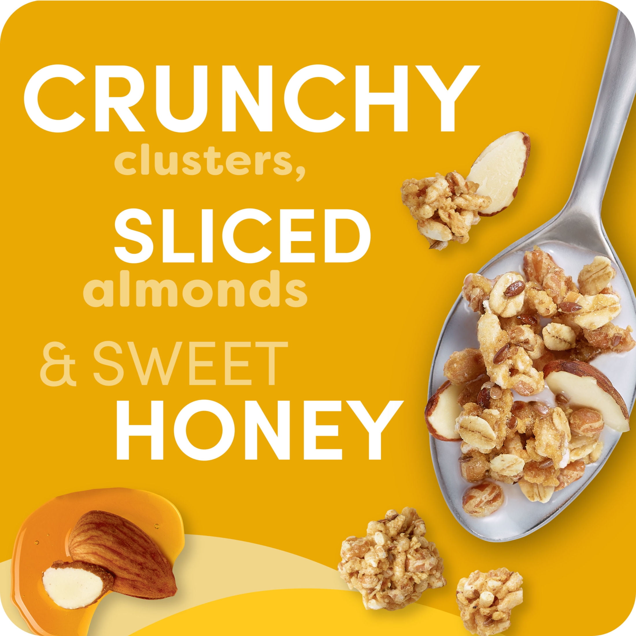 Kashi GO Honey Almond Flax Crunch Protein Cereal, 10g Protein, 17.7 oz