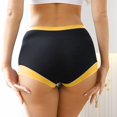 thumbnail image 4 of PMVFHDE Culottes Culottes Garçonnes pour Femmes Taille Haute Dames sous Robe Tailles Régulières et Plus Coton Culottes pour Dames Jaune, 4 of 6