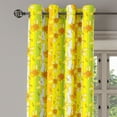 thumbnail image 2 of Ambesonne Yellow Flower Grommet Curtain, Narcissus Blossom, 50" x 108", Yellow Apple Green, 2 of 6