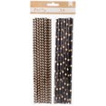 thumbnail image 2 of DIY Party Paper Straws 24/Pkg-Black & Kraft, 2 of 2