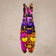 thumbnail image 1 of Women's Casual Bohemian Halloween Print Loose Large Size Casual Sleeveless Strappy Jumpsuit, 1 of 4