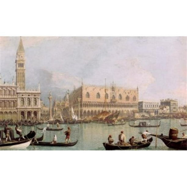 Posterazzi SAL3815391853 Palazzo Ducale Canaletto 1697-1768 Italien Galleria degli Uffizi Florence Italie Affiche Imprimée - 18 x 24 Po.