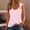 Pink, variant on ALLLIST Womens Summer Tops Purple Hollow V-Neck Solid Sleeveless Tank Tops Tank Tops XL