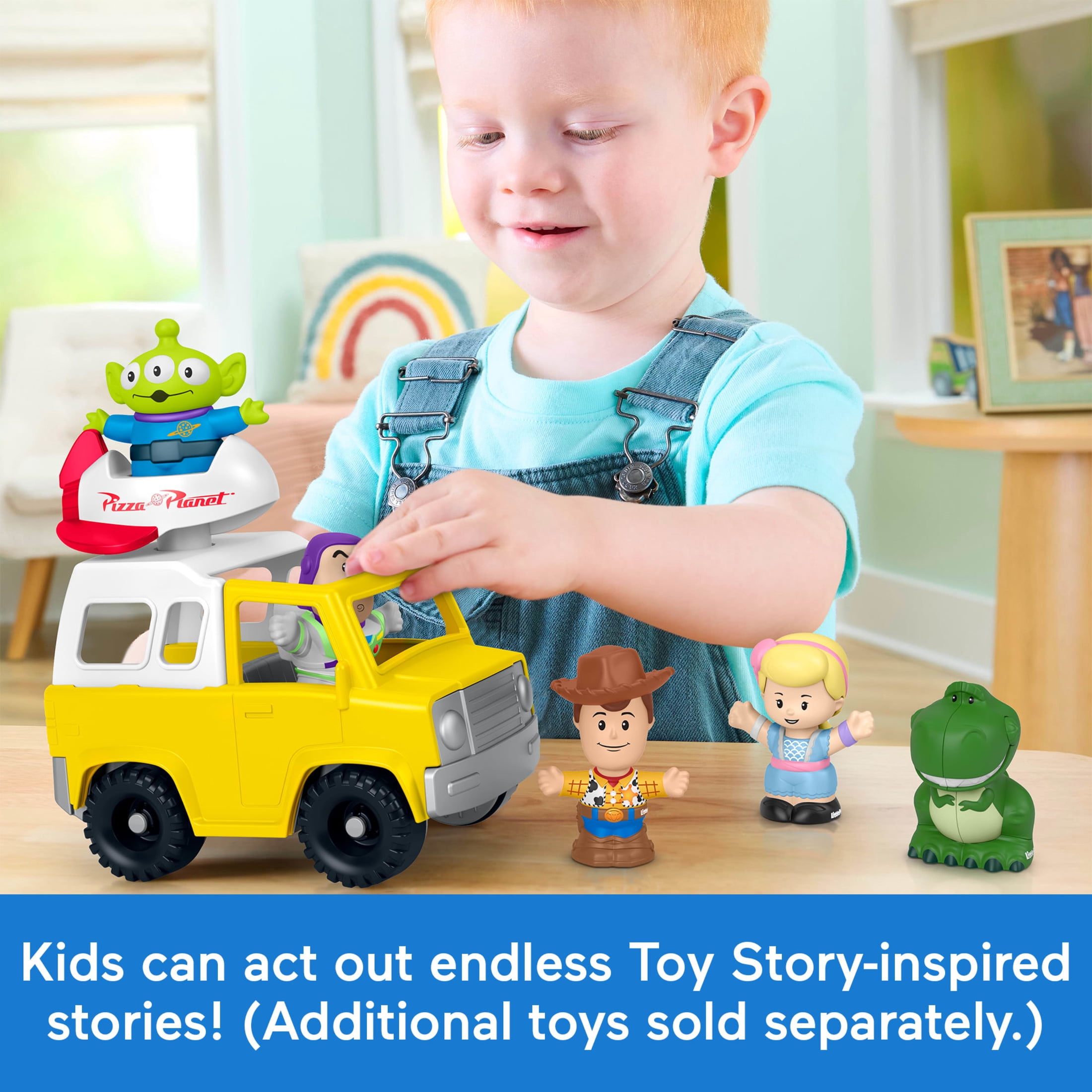 Fisher-Price Little People Disney & Pixar Toy Story Pizza Planet Truck & Buzz Lightyear Toy