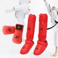 thumbnail image 2 of Lijie Karate Sparring Gear Set Hand Guard Boxing Gloves Shin Guards with Footgear for M, 2 of 6