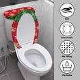 thumbnail image 4 of HELLHERO Snowflake Bathroom Toilet Cover Set 2 Pcs Set Fashion Holiday Dressing for Bathroom Home, Adjustable, 4 of 8