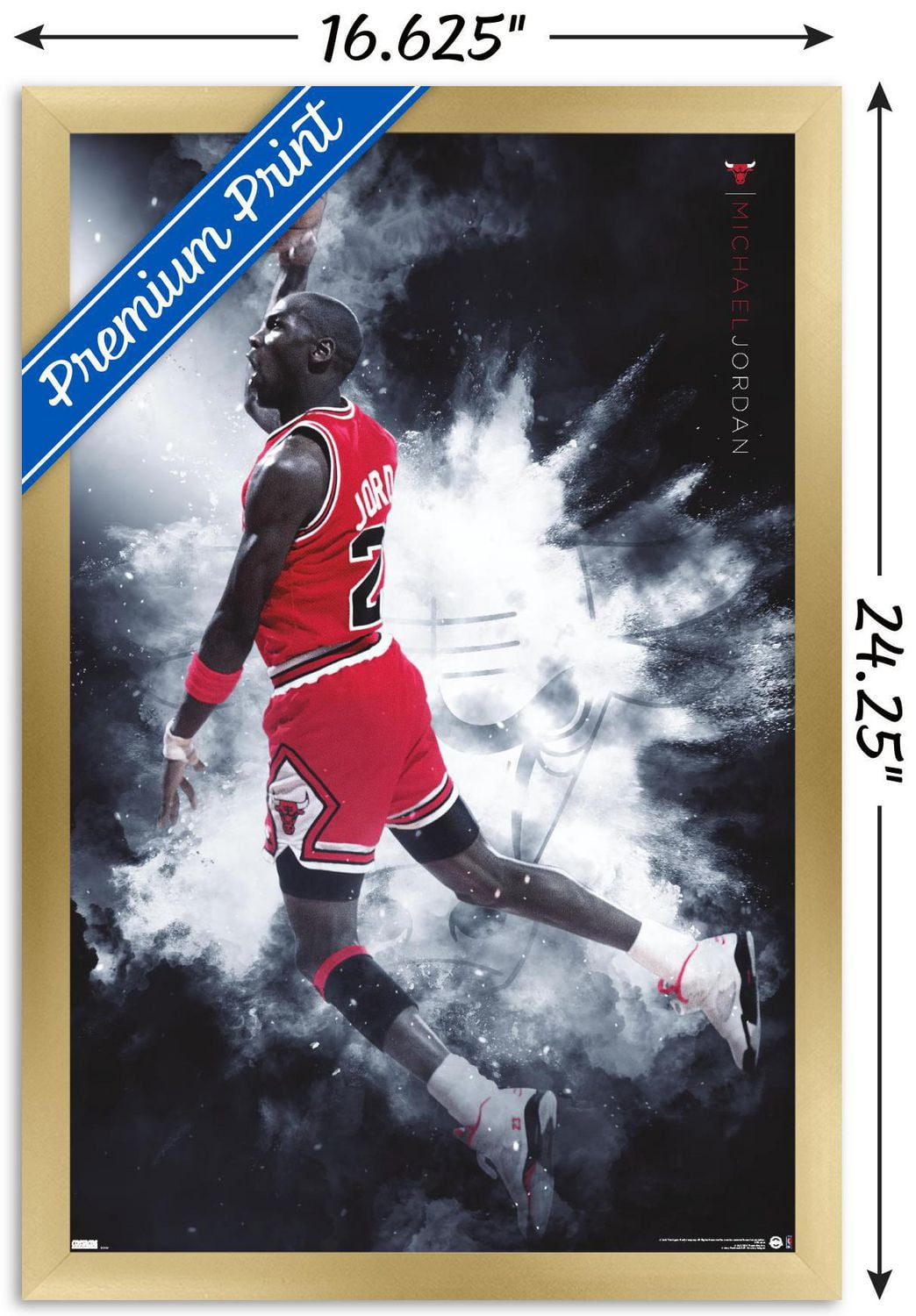 Michael Jordan - Burst Wall Poster