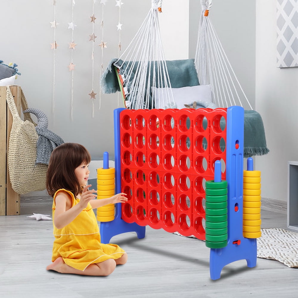 Lowestbest Classic Connect 4 Game, Jumbo 4-to-Score Connected Games for Backyard and Party, No Age Limit- Blue/Red Lowestbest Classic Connect 4 Game, Jumbo 4-to-Score Connected Games for Backyard and Party, No Age Limit- Blue/Red