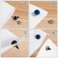 thumbnail image 3 of Juego de 600 piezas de ojos de plástico, accesorios de bricolaje, ojos artesanales con arandelas, seguridad para animales, 3 of 6