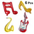 thumbnail image 4 of 6pcs Musical Instrument Mix Music Note Foil Balloons Aluminum Balloons For Band School Concert Decoration Party Birthday, 4 of 4