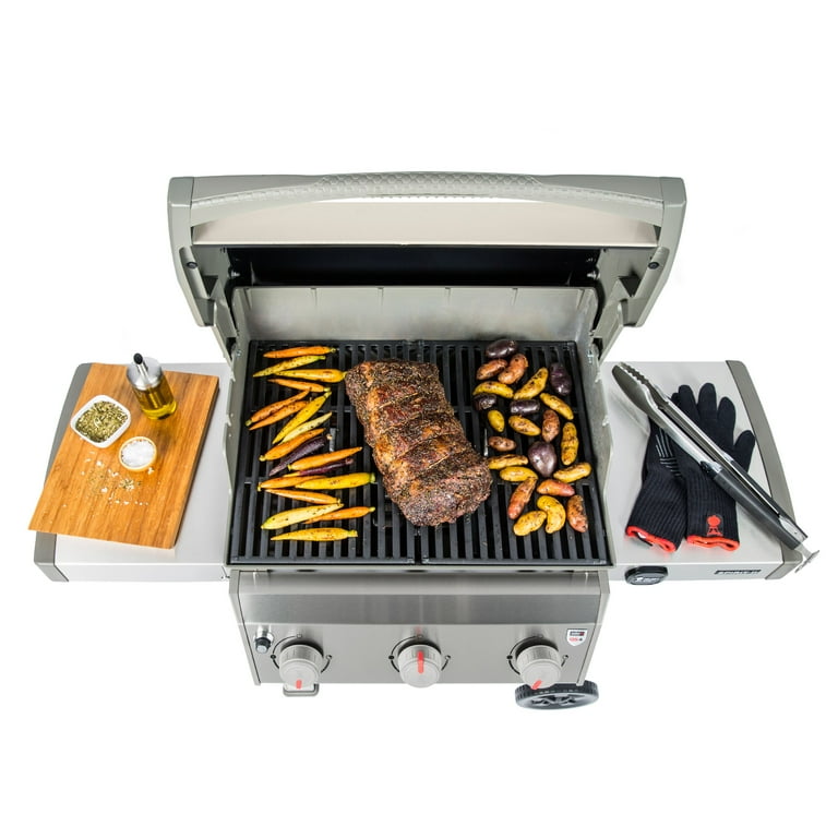 Weber Spirit II E-310 Propane Gas Grill, Ivory - Walmart.com
