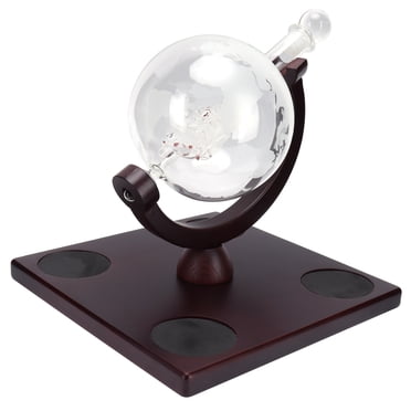 Contenant à Vin, Ensemble de Carafe en Verre pour Whisky Globe Distributeur de Liqueur Haute Précision