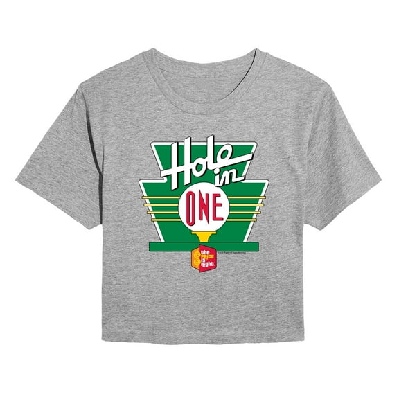 Price is Right - HOLE IN ONE  - Juniors Cropped Short Sleeve Graphic T-shirt