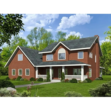 001-3583: Country New american 3 Bed 4 Bath Luxury Home Plan 4651 Sq Ft: Full Blueprints with License to Build by Home Plan Marketplace – Lesuto