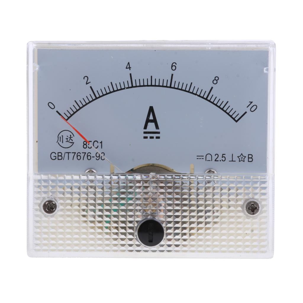 Details about   DC 10A Analog Ammeter Panel AMP Current Meter 0-10A Amp Meter 85C1 Class 2.5 