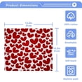 thumbnail image 5 of Coolnut Valentine's Day Washcloths Set of 2-12 X 12 Inch, Fast Drying Wash Cloth for Bathroom-Hotel-Spa-Kitchen Multi-Purpose Fingertip Towels and Face Cloths Wash cloth, 5 of 7