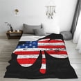 thumbnail image 5 of Fuzoiu American St Patrick's Day Print Ultra-Soft Micro Fleece Blanket,All Seasons Flannel Throw, Lightweight Blanket for Bed, Sofa, Couch, Movie Night, Camping, and Travel-60"x50", 5 of 7