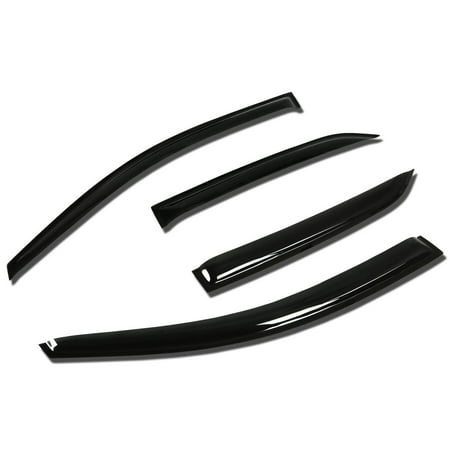 Toyota Vent Visors - for 09-13 toyota corolla e140 4pcs window vent visor deflector rain guard (dark smoke) 10 11 12
