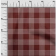 thumbnail image 1 of oneOone Cotton Poplin Maroon Fabric Gingham Check Sewing Fabric By The Yard Printed Diy Clothing Sewing Supplies 56 Inches Wide, 1 of 4