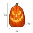 thumbnail image 3 of Light Up Halloween Decorations, Halloween Pumpkin Decor 16 Inch Spooky Jack O Lantern Decor, Scary Outdoor and Indoor Halloween Decor for Holiday Party Orange, 1 Pack, 3 of 7