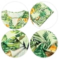 thumbnail image 5 of DEXIO Womens Plus Size Tops 3/4 Sleeve V Neck Casual Dressy Shirt Loose Fit Tunic Trendy Keyhole Blouse Tropical Floral Print 3X, 5 of 10