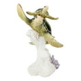 thumbnail image 2 of Marine Sea Turtle Mother And Hatchlings Swimming Over Ocean Reef Corals Statue, 2 of 8