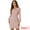 Pink, variant on V Neck Long Sleeves Elegant Sheath Houndstooth Dress S Pink