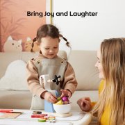 Bc Babycare Kids Blender and Mixer Set, Wooden Kitchen Play Set, Kids Pretend Toys, Play Kitchen for Toddlers 1-3