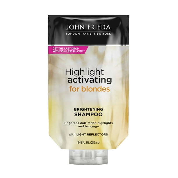 John Frieda Sheer Blonde Highlight Activating Shampoo to Brighten Blonde Hair, 8.45 fl oz