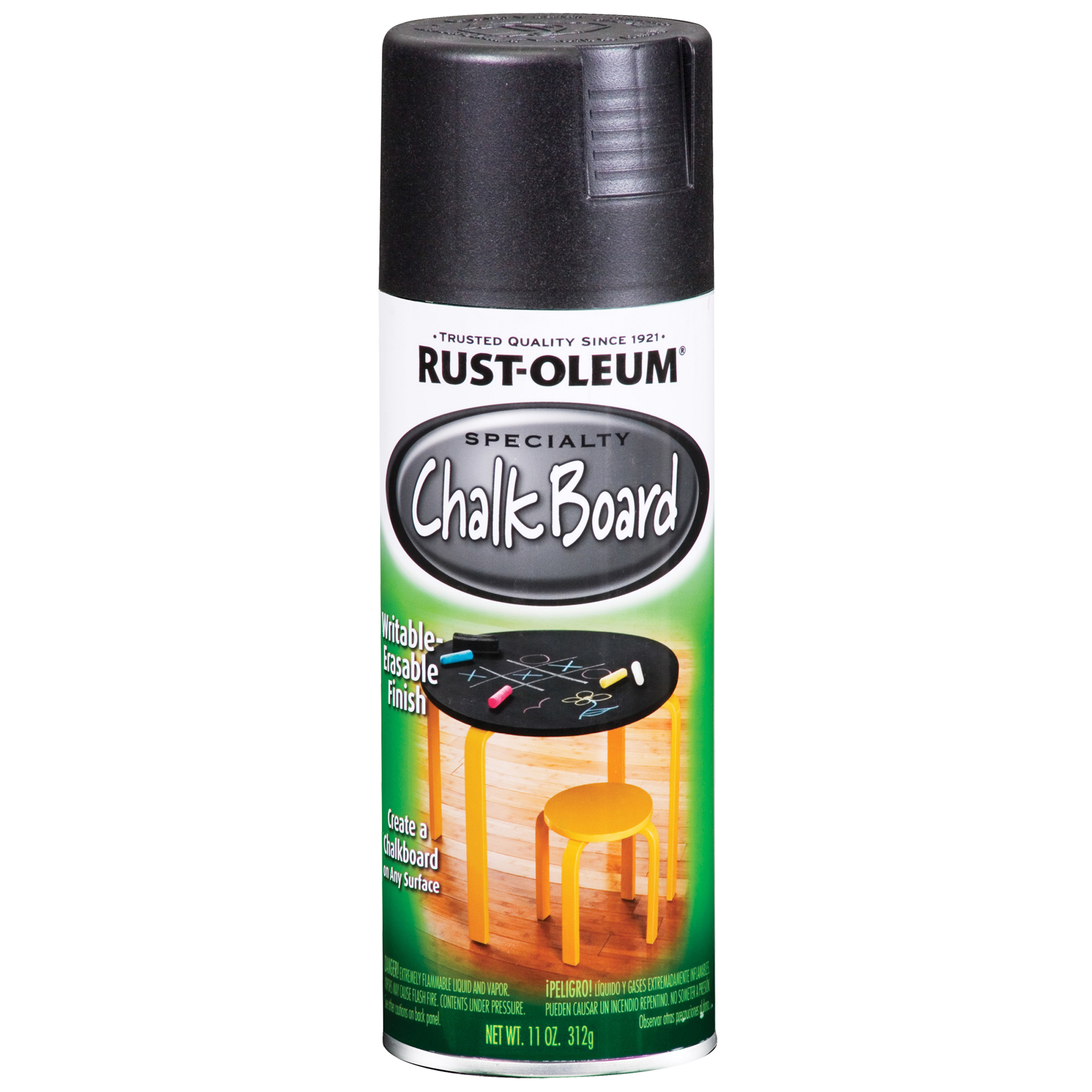 Black, Rust-Oleum Specialty Flat Chalkboard Spray, 11 Oz - image 2 of 6